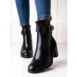 Melisa Modische Stiefel mit Schnalle schwarz 1