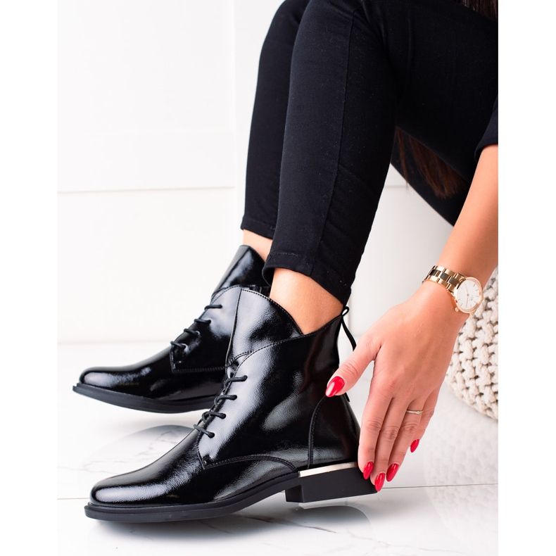 Stylische Sergio Leone Stiefel schwarz 1