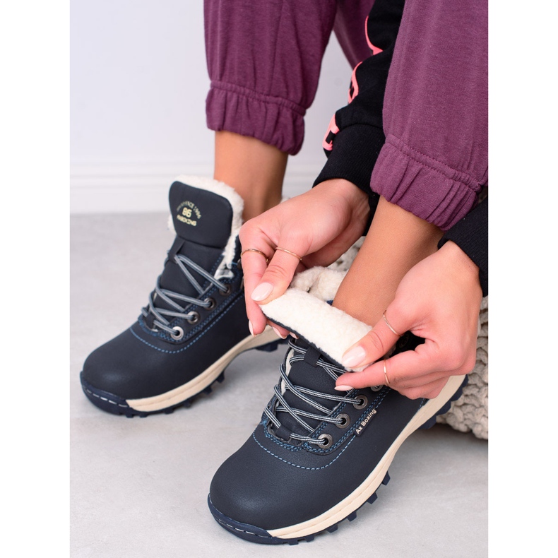 Ax Boxing Warme Trekkingschuhe navy blau 1
