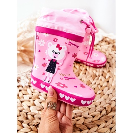 Rosa Gummigaloschen für Kinder Zinstina's Bear 1