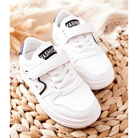 Sportschuhe für Kinder mit Klettverschluss Schwarz und Weiß Santi 2