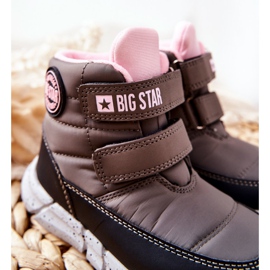 Kinder Schneeschuhe Memory Foam Big Star II374071 Szare schwarz grau 1