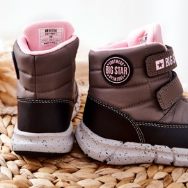 Kinder Schneeschuhe Memory Foam Big Star II374071 Szare schwarz grau 2