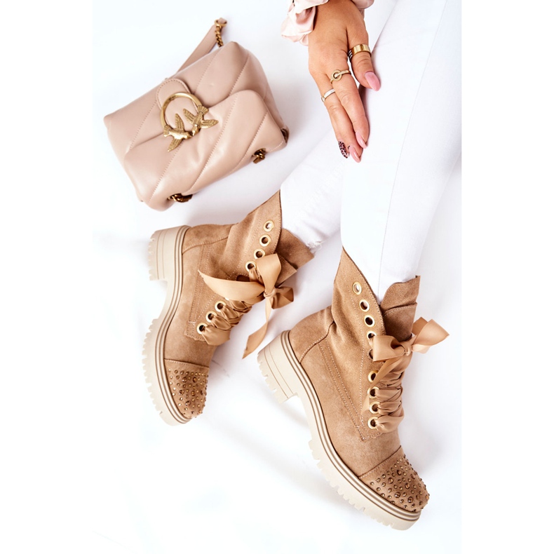 Lewski Shoes Wildlederstiefel Workery Lewski Schuhe Gebunden 3069 Sand braun 1