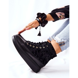 Lewski Shoes Sport Lederschuhe Lewski 3034 Schwarz Camo 2