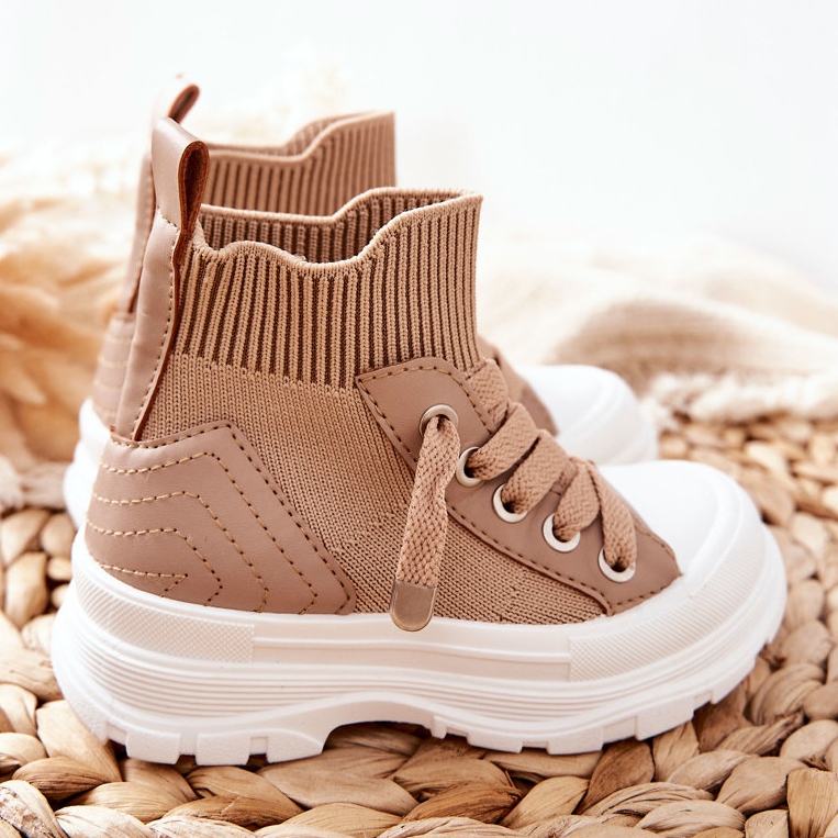 FR1 Beige Callobe-Sneaker für Kinder 2