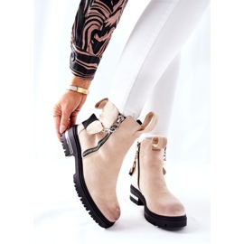 PS1 Isolierte Stiefel mit Reißverschluss Beige Cortona 2