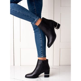 TRENDI Elegante Stiefel mit hohen Absätzen schwarz 1