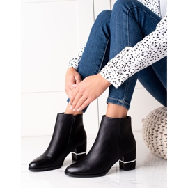 TRENDI Elegante Stiefel mit hohen Absätzen schwarz 2