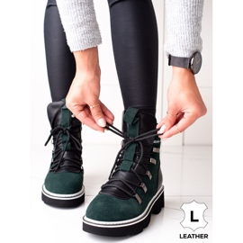 ARTIKER-Stiefel aus Leder grün 1