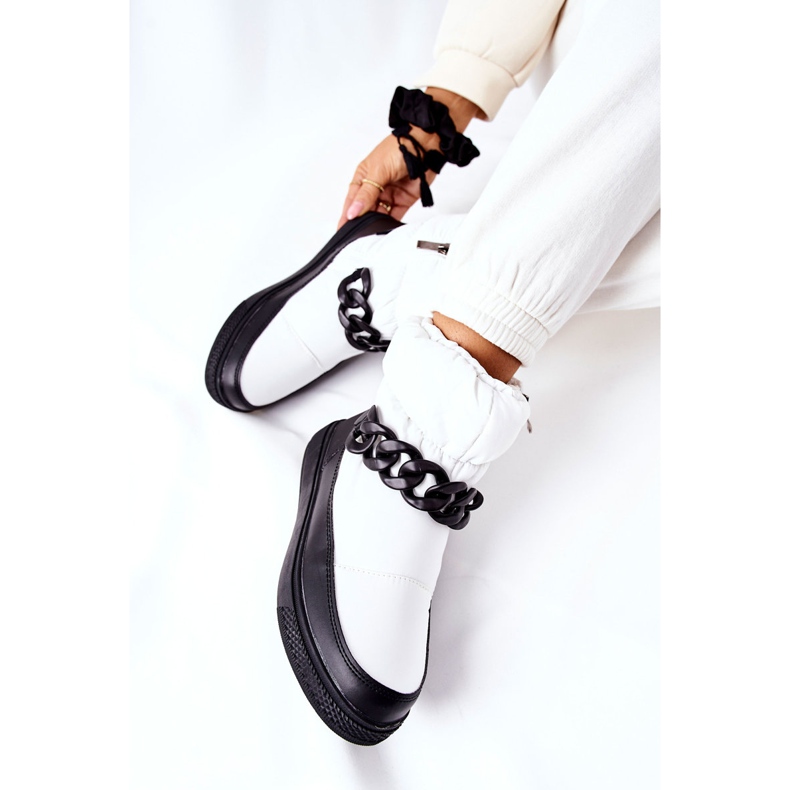 S.Barski Weiße Khariche Warme Schneestiefel für Damen 1