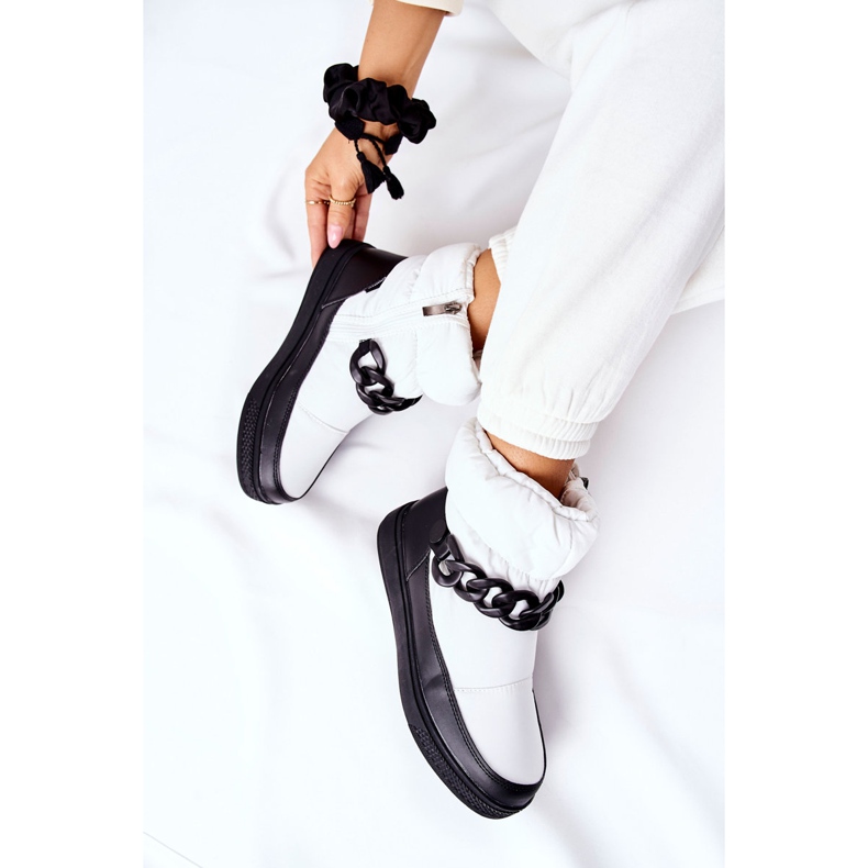 S.Barski Weiße Khariche Warme Schneestiefel für Damen 2