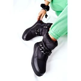 S.Barski Schwarze Khariche Warme Schneestiefel für Damen 1