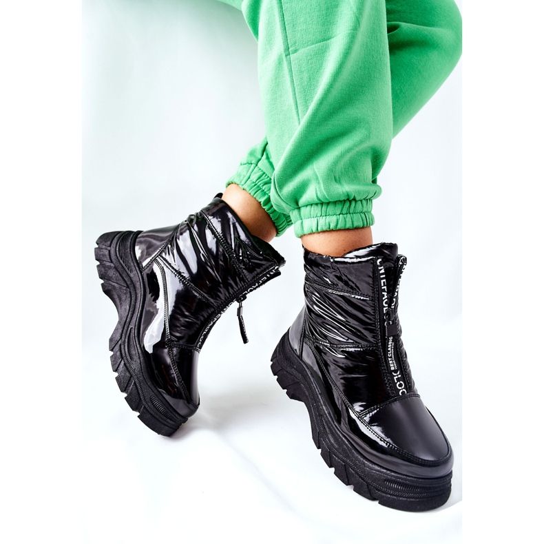 Vinceza Damen Trappers Schwarze Stiefel Echowen 2