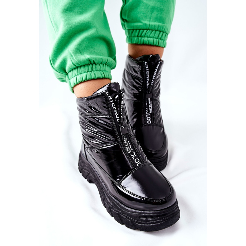 Vinceza Damen Trappers Schwarze Stiefel Echowen 1
