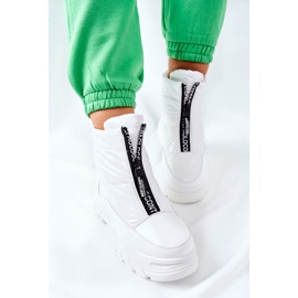 Vinceza Damen Trappers Stiefel Weiß Echowen 1