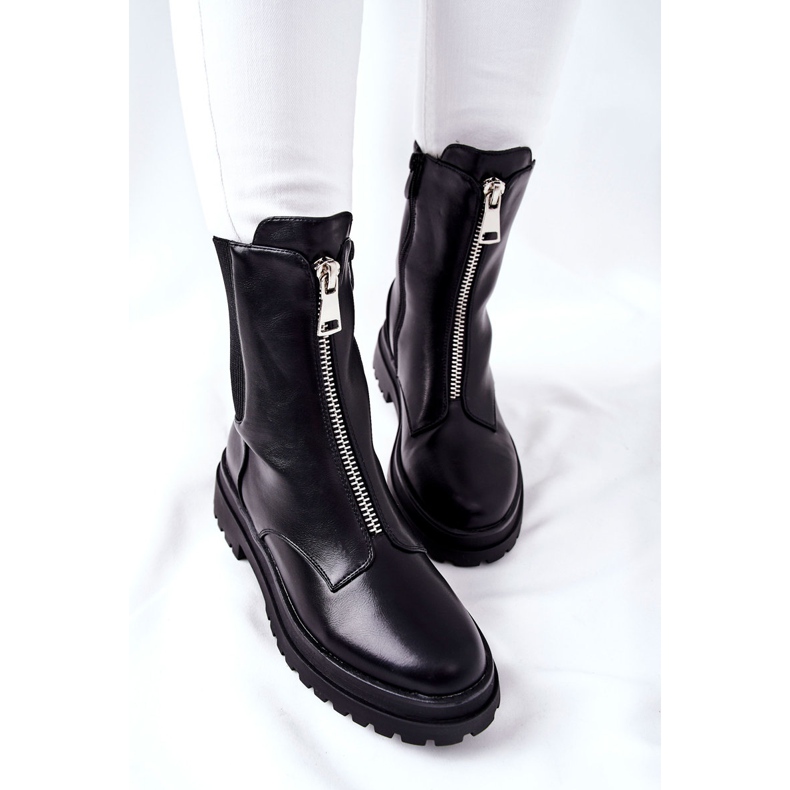Vinceza Warme schwarze Assuh Stiefel für Damen 2