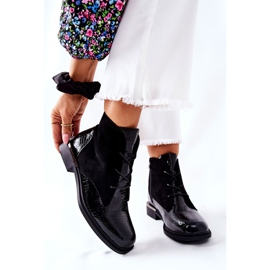 Wildleder Warm Stiefel Sergio Leone BT401 Schwarz 1