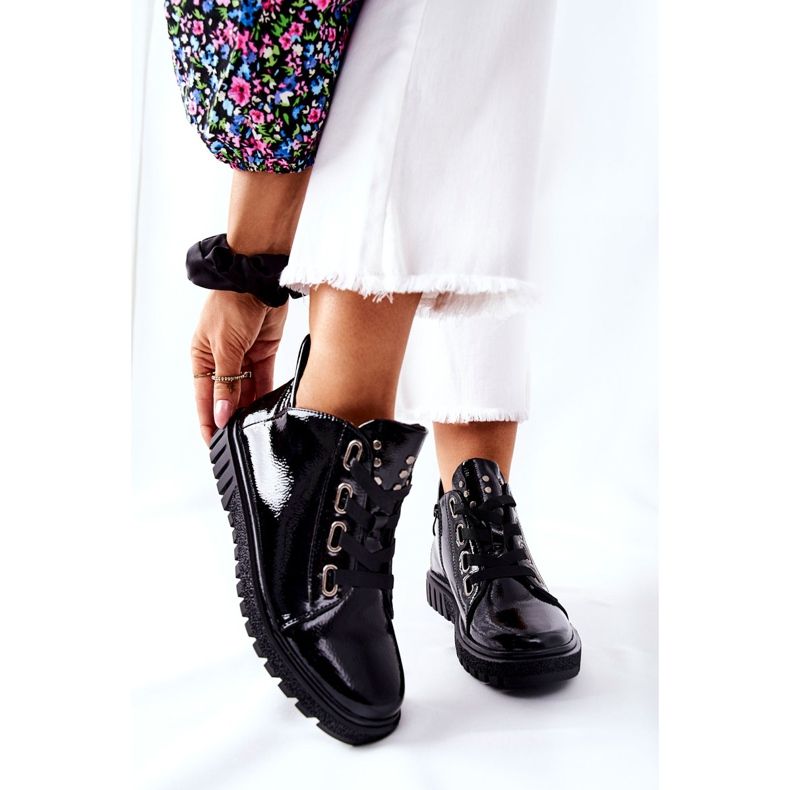 Lackierte Schuhe Sergio Leone PB210 Schwarz 1