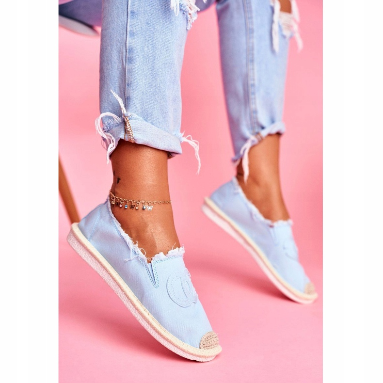 PS1 Flaure Blaue Espadrilles für Damen 1