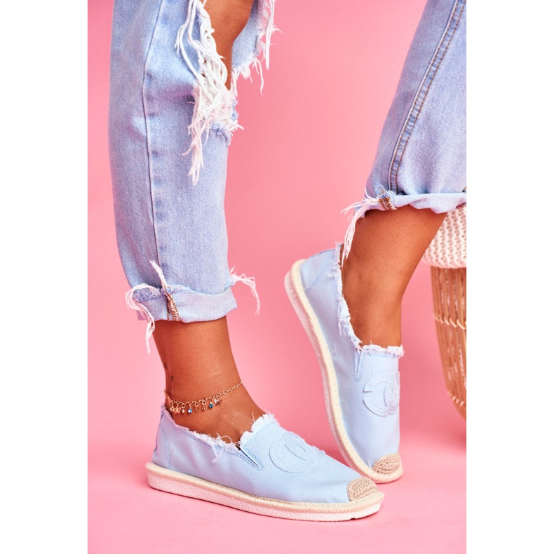 PS1 Flaure Blaue Espadrilles für Damen 3