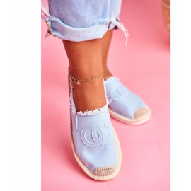 PS1 Flaure Blaue Espadrilles für Damen 4