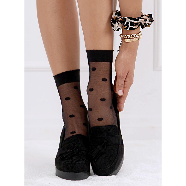 Pumps am Pfosten und Plateau schwarz 8B817 Black 1