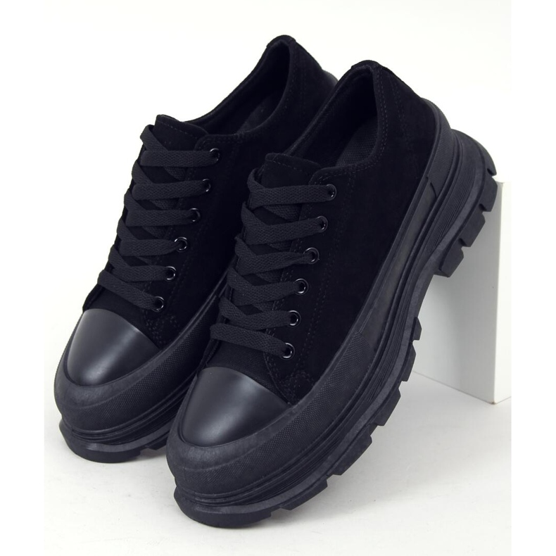 Lily Black Sneakers mit hohen Sohlen schwarz 1