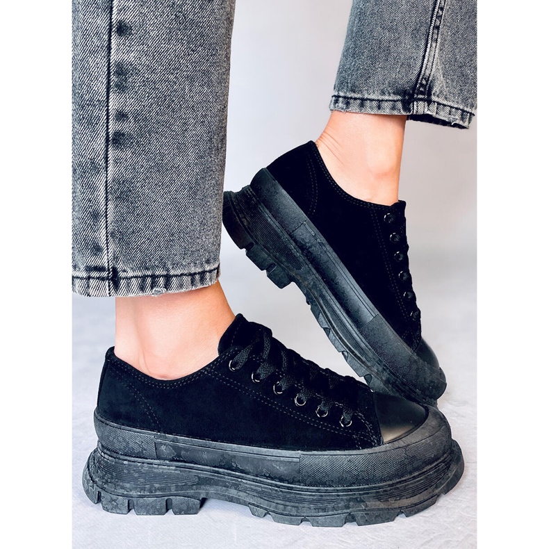 Lily Black Sneakers mit hohen Sohlen schwarz 2