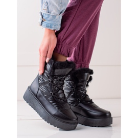 S. BARSKI Czarne Śniegowce S.BARSKI schwarz 1