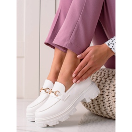 Diamantique Loafer aus Öko-Leder weiß 2