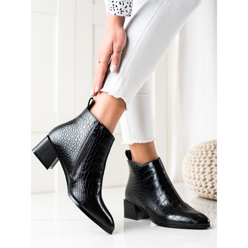 Filippo Lässige Stiefel mit hohen Absätzen schwarz 2