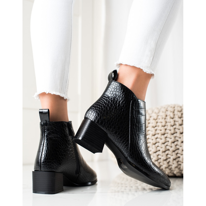 Filippo Lässige Stiefel mit hohen Absätzen schwarz 1