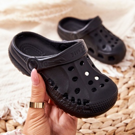 Flameshoes Kinder Hausschuhe Black Kroks schwarz 2