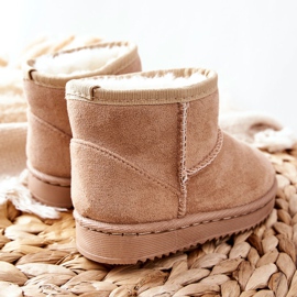 FR1 Warme Schneestiefel für Kinder Beige Gooby 2