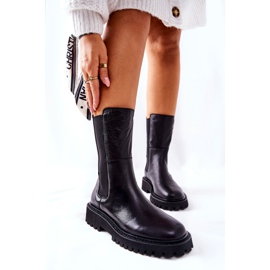 Hoher Stiefel Jodhpur Big Star II274416 Schwarz 1