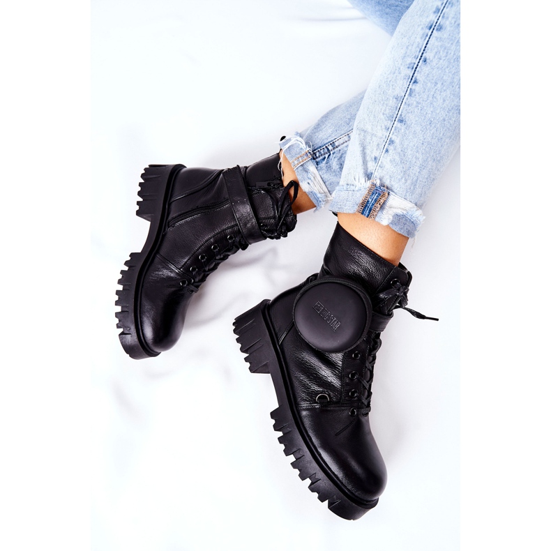 Leder Warm Workers Mit Niere Big Star II274430 Schwarz 2