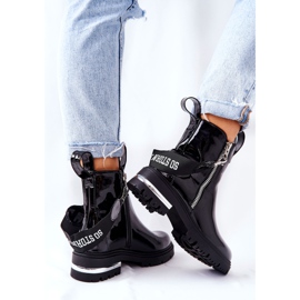 PS1 Warme Lederstiefel mit Reißverschluss Schwarz Cortona 2