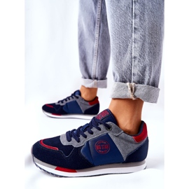 Sportschuhe Big Star GG274A055 Navy-Rot marineblau grau 1