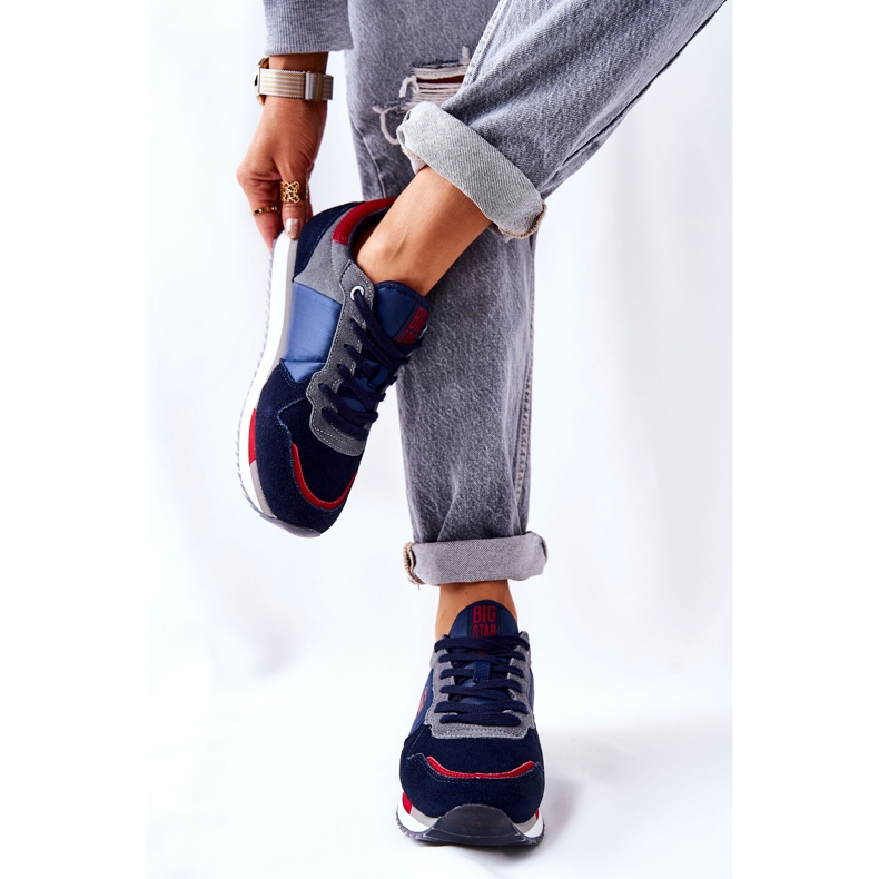 Sportschuhe Big Star GG274A055 Navy-Rot navy blau grau 2