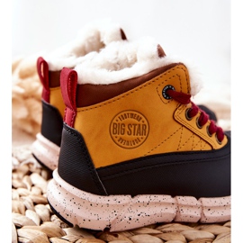 Warme Kinderstiefel Big Star II374072 Camel braun schwarz orange 2