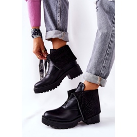 Vinceza Lederstiefel mit hohem Absatz Schwarz Chalonte 2