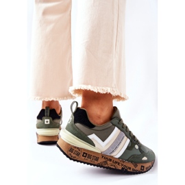 Damen Sportschuhe Big Star II274299 Khaki grün 1