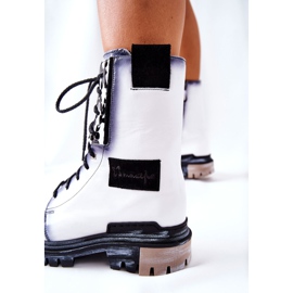 Lederstiefeletten Warme Stiefel Maciejka Weiß 05113-11 schwarz 1