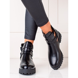 Bestelle Schwarze Stiefel mit Schnallen 1