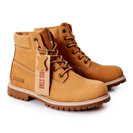 Lederstiefel Trappers Big Star II174264 Camel braun 1