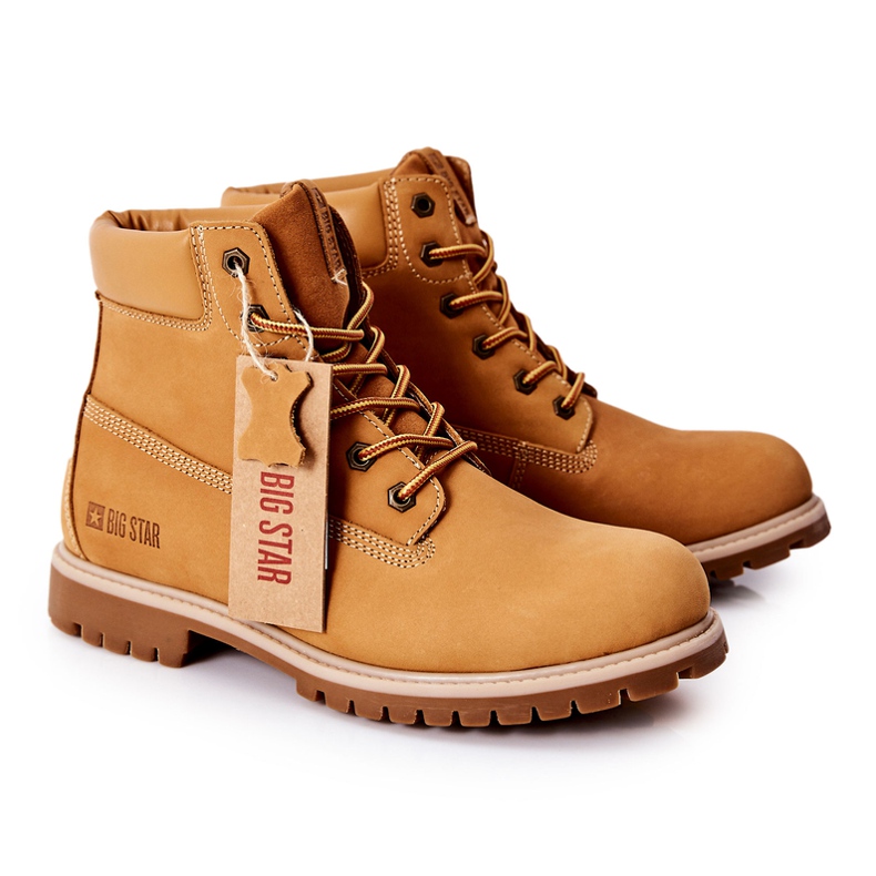 Lederstiefel Trappers Big Star II174264 Camel braun 1