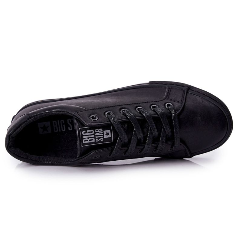 Leder Sneakers Big Star II174029 Schwarz 1