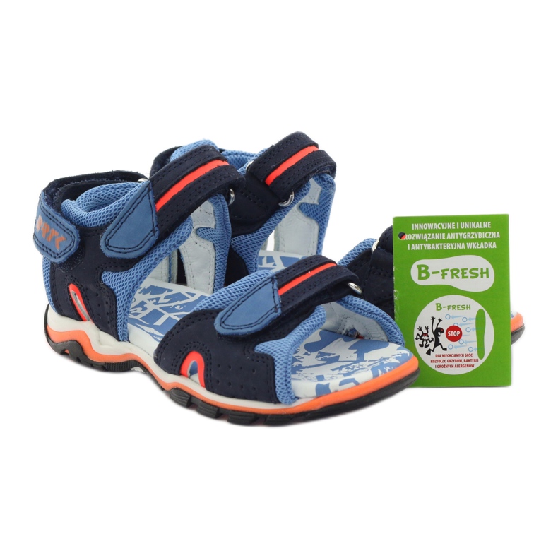 Bartek Ledersandalen der Marinejungen blau 4