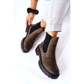 Stiefel Workers Warm Trappers Sergio Leone TR761 Grün 1